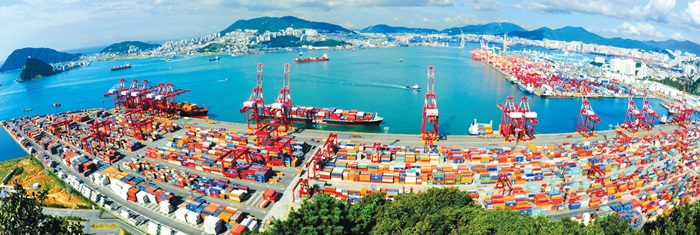 Pelabuhan Busan, pelabuhan perdagangan perwakilan Korea Selatan