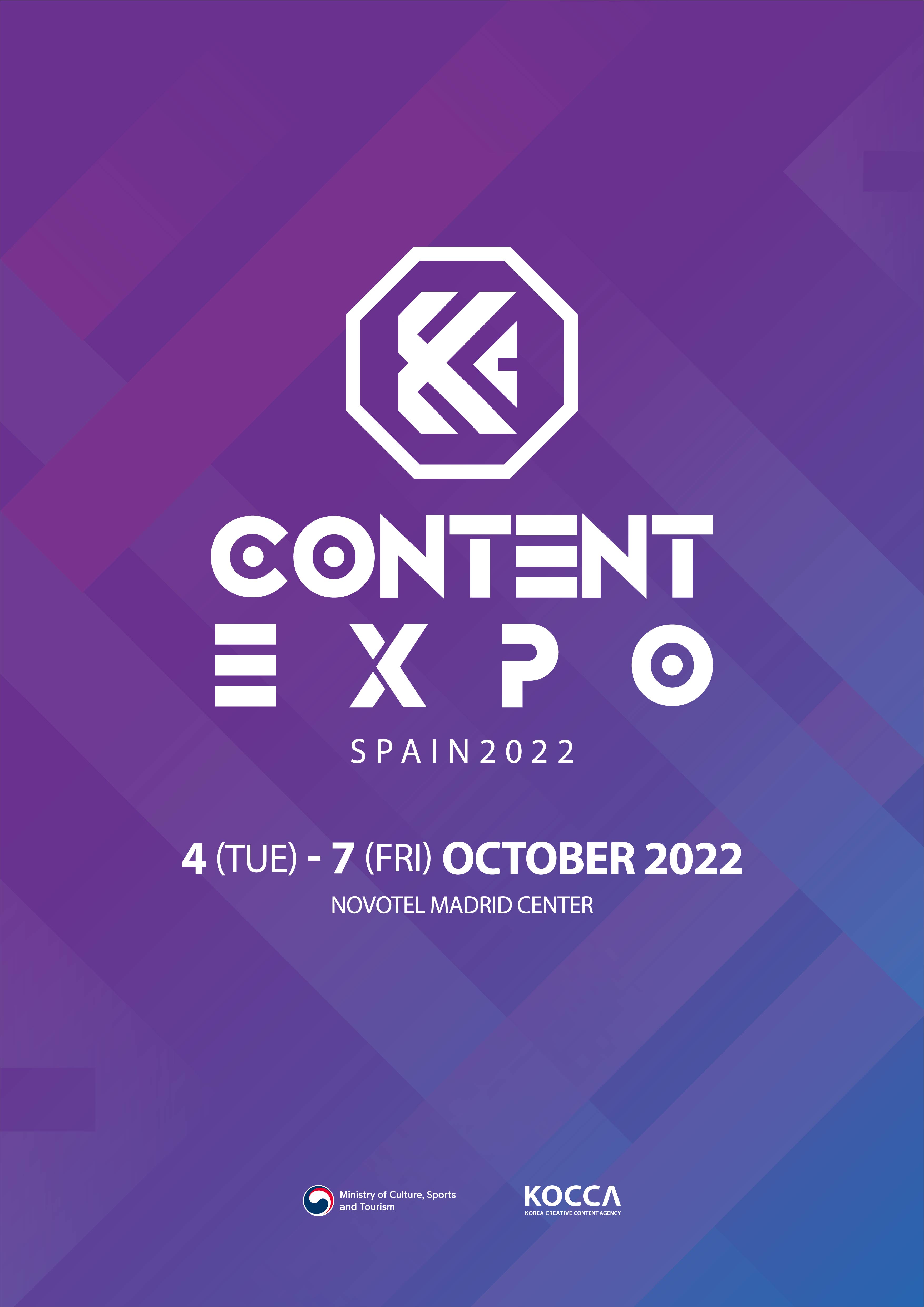 Poster K-CONTENT EXPO in Spain)' (Kementerian Kebudayaan, Olahraga dan Pariwisata)