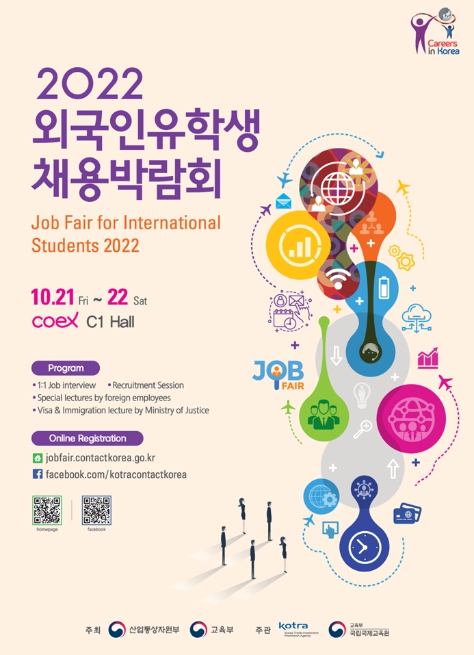 Poster Job Fair for International Students 2022 