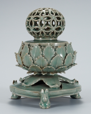 Pedupaan ini memang hanya memiliki tinggi 15,3 cm dan diameter 11,5 cm, tetapi mampu memperlihatkan kebudayaan seni rupa Dinasti Goryeo yang luar biasa. (Museum Nasional Korea)