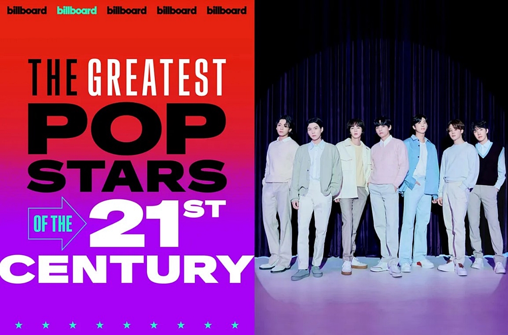 Grup BTS dipilih sebagai 'Billboard's Greatest Pop Stars of the 21st Century' pada tanggal 10 September 2024 (waktu setempat).