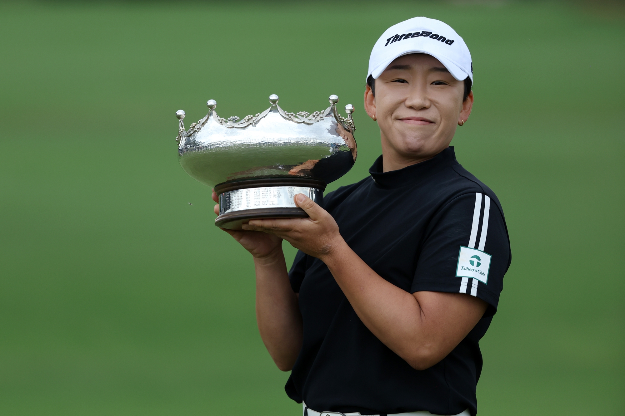 Pegolf putri profesional Korea Shin Jiyai berhasil menjuarai ISPS HANDA Australian Open pada tanggal 1 Desember 2024 (waktu setempat) di Kingston Heath, Melbourne, Australia. (Yonhap News)  