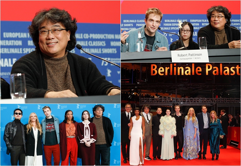 Sutradara Bong Joon-ho dan para aktor film Mickey 17 menghadiri Festival Film Internasional Berlin ke-75 yang digelar pada tanggal 15 Februari 2025 (waktu setempat) di Berlin, Jerman. 