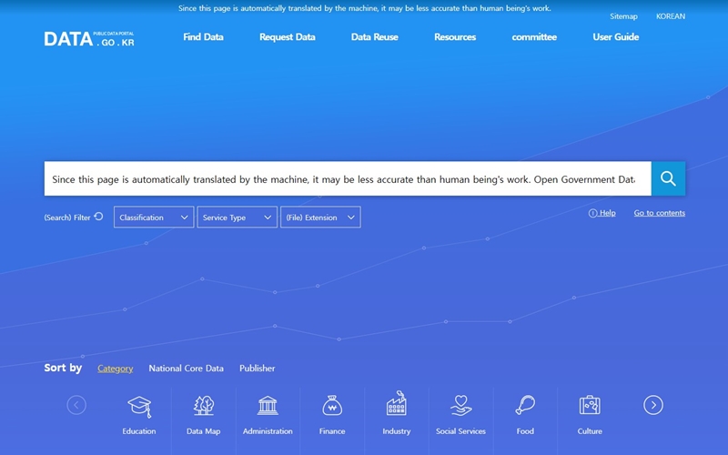 Jumlah informasi publik yang dirilis di Portal Data Publik milik Kementerian Dalam Negeri telah melebihi 100 ribu data. (tangkapan layar Portal Data Publik)