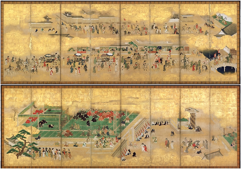 Lukisan di atas merupakan sebuah lukisan yang menggambarkan prosesi Tongsinsa di Istana Edo. Lukisan tersebut dilukis oleh Kano Masunobu dan menjadi warisan ingatan dunia UNESCO. Lukisan tersebut dipamerkan di Museum Sejarah Seoul hingga tanggal 25 Mei 2025. (Museum Sejarah Seoul)  