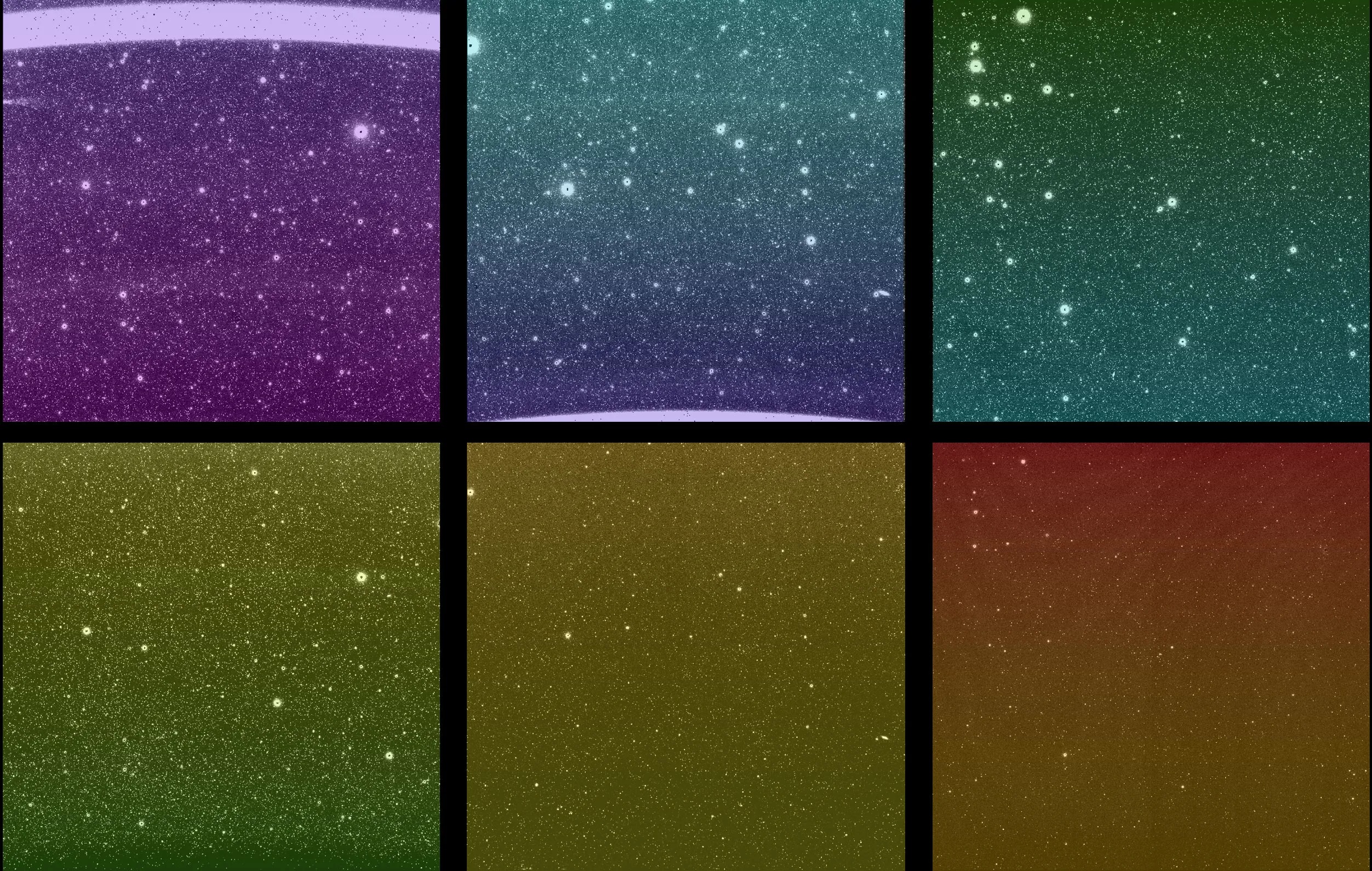 Foto di atas diambil oleh teleskop antariksa Spherex yang dikembangkan bersama oleh KASA dan NASA. Foto tersebut dirilis pada tanggal 2 April 2025. (NASA dan California Institute of Technology)