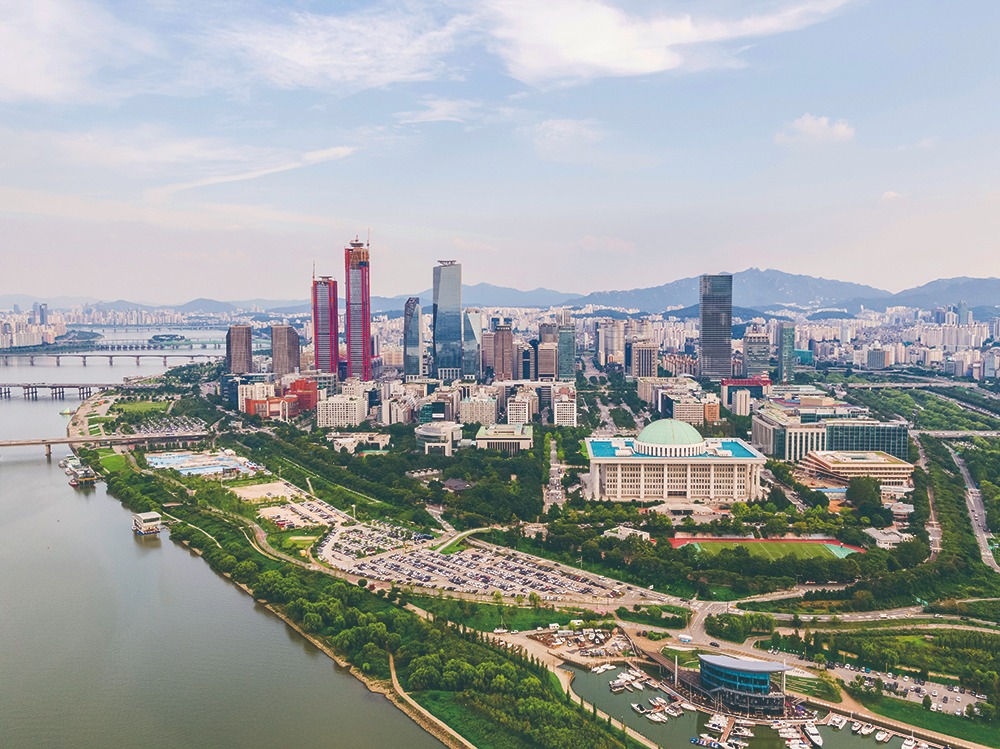 Nilai kekayaan bersih Korea meningkat 5,3% hingga mencapai angka 24 kuadriliun won. Foto di atas menunjukkan panorama Yeouido di Kota Seoul. (Pemerintah Kota Seoul)