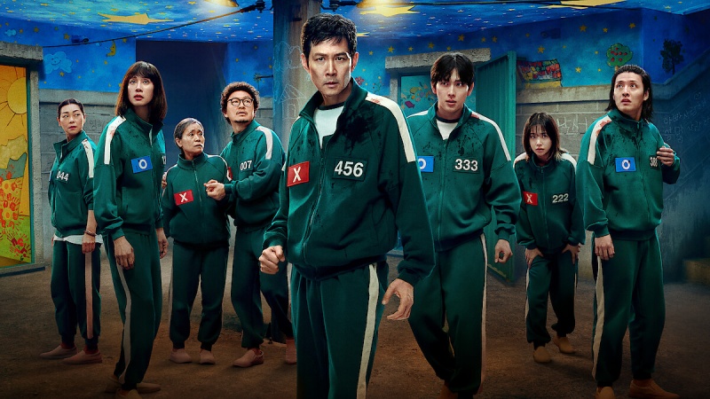Squid Game menyapu bersih penghargaan utama dengan enam kemenangan dalam ajang budaya pop Amerika. (Netflix)