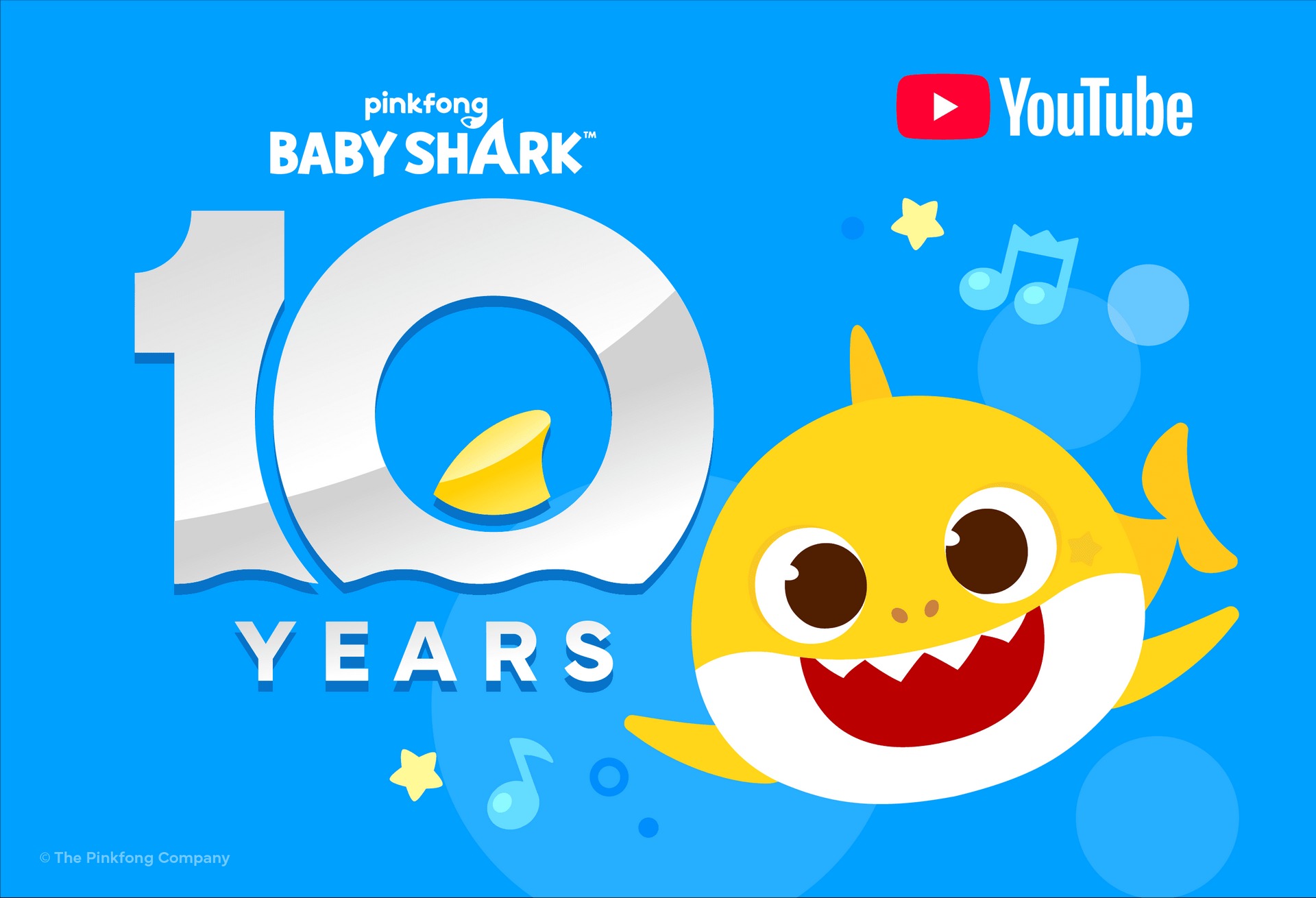 The Pinkfong Company pada tanggal&nbsp;14 Oktober 2025 mengumumkan perilisan konten spesial yang menganalisis perjalanan pertumbuhan dan strategi sukses Baby Shark dalam rangka merayakan 10 tahun kelahiran karakter tersebut.