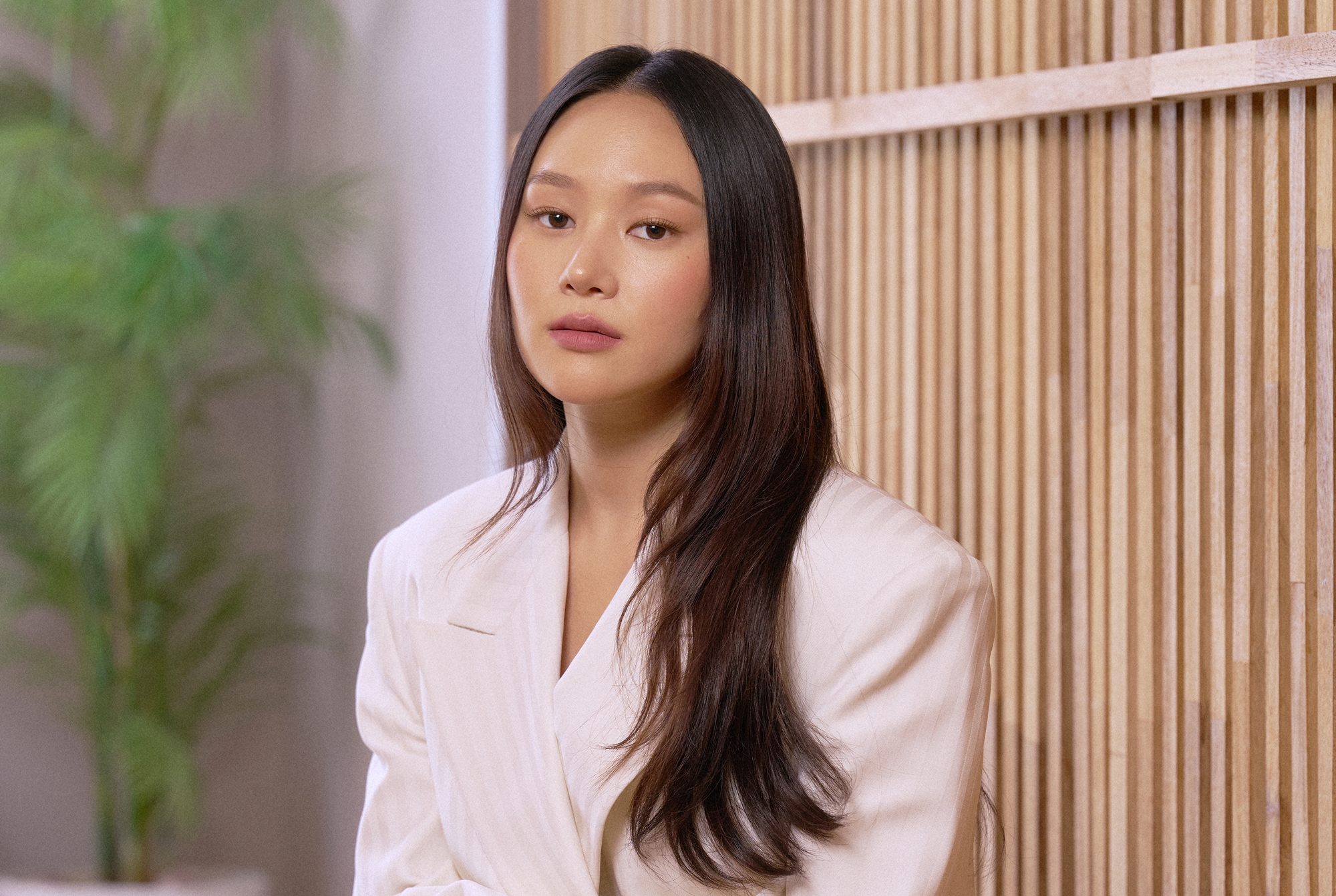 Yerin Ha berpose dalam konferensi pers yang digelar tanggal 4 Maret 2026 di Community House Masil, Jung-gu, Seoul. (Netflix)  