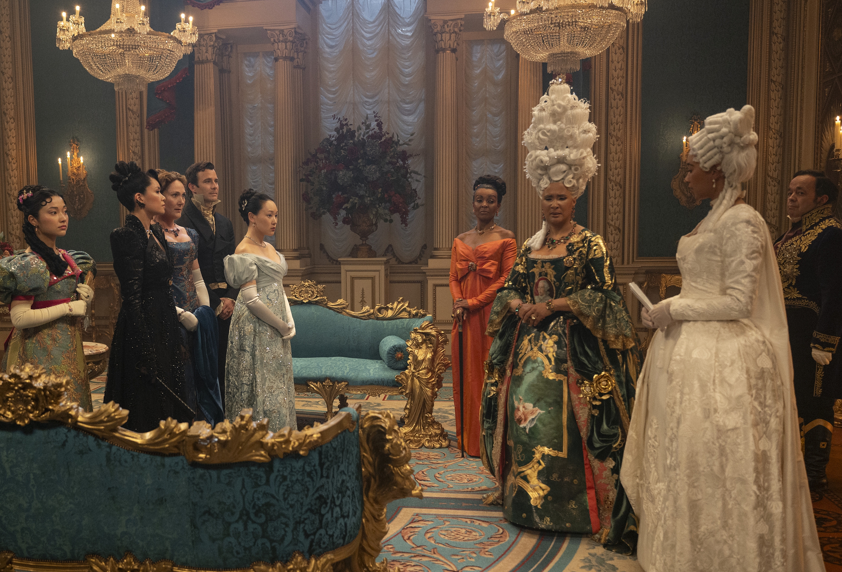 Salah satu adegan dalam drama Bridgerton musim ke-4. (Netflix)  