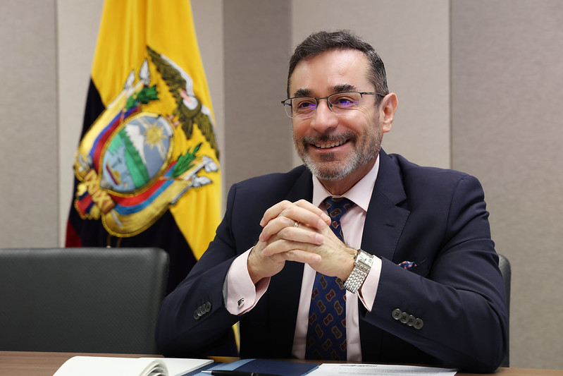 Duta Besar Ekuador untuk Korea, Patricio Esteban Troya Su&aacute;rez, diwawancarai Korea.net di Kedutaan Besar Ekuador di Jongno-gu, Seoul, pada tanggal 11 Maret 2026. (Lee Jeong Woo)