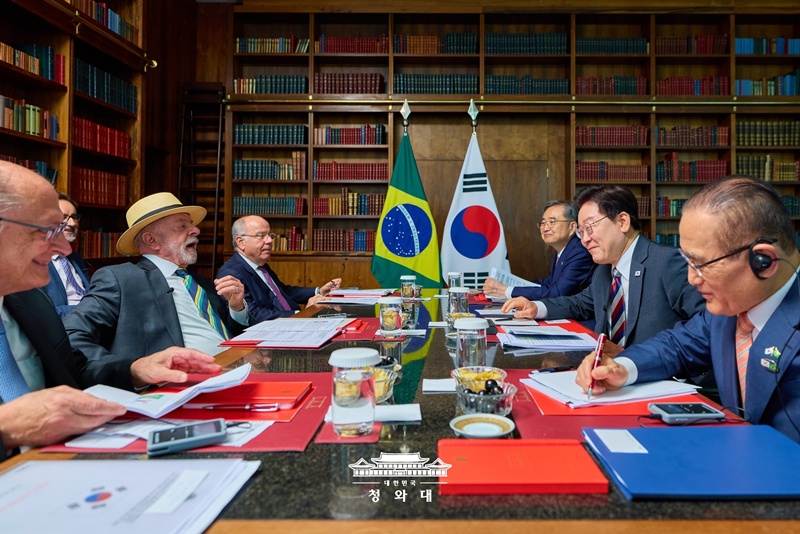 Presiden Lee Jae Myung dan Presiden Brasil, Luiz Inacio Lula da Silva, menggelar KTT Korea-Brasil pada tanggal 27 Juli 2026 (waktu setempat) di kediaman resmi Presiden Brasil. (Cheong Wa Dae) 