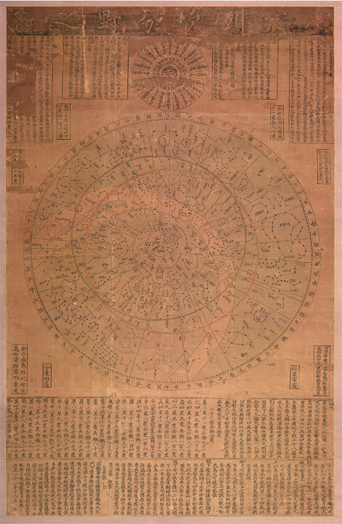 Peta Astronomi Cheonsang Yeolcha Bunyajido (Joseon, abad ke-17)