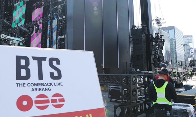 Korea Perketat Keamanan Jelang Konser BTS di Gwanghwamun
