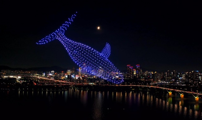 Seribu Drone Akan Warnai Drone Light Show Terakhir di Seoul