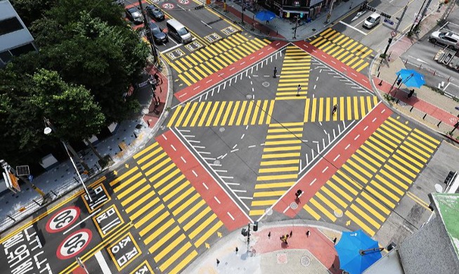 Tempat Penyeberangan di Zona Perlindungan Anak Berubah Warna