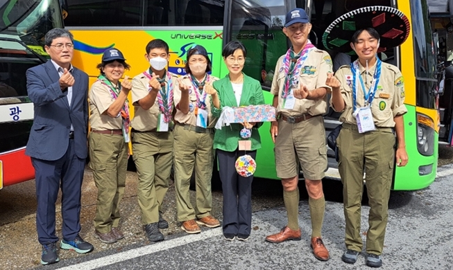 Peserta Jambore Asal Jepang Ucapkan Terima Kasih pada Kuil Guinsa dan Danyang-gun