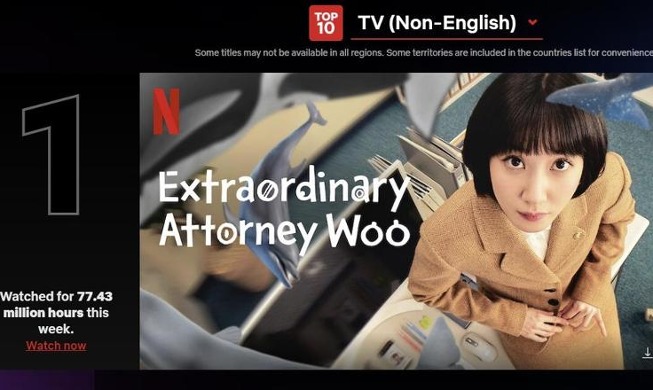 Extraordinary Attorney Woo Menempati Posisi Teratas di Drama Non-bahasa Inggris Netflix Selama 4 Minggu