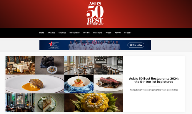 Seoul Selenggarakan Upacara Penghargaan 50 Restoran Terbaik di Asia