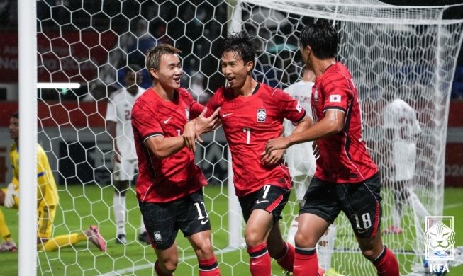 Timnas Sepak Bola Korea Menang Telak 4-1 atas Qatar