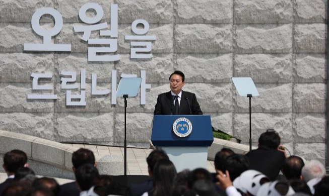 Presiden Yoon Hadiri Peringatan Gerakan Demokratisasi 18 Mei Gwangju
