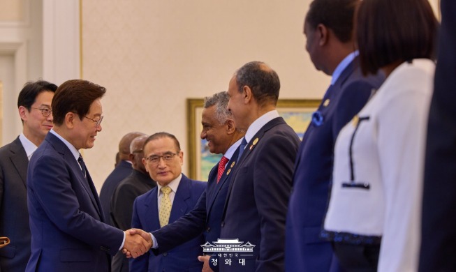 Presiden Lee Jamu Menteri Luar Negeri dari Negara-negara Afrika