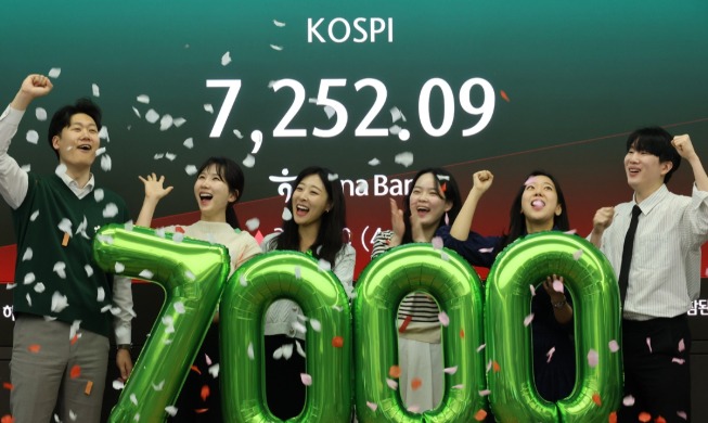 KOSPI Tembus Level 7.000 untuk Pertama Kalinya
