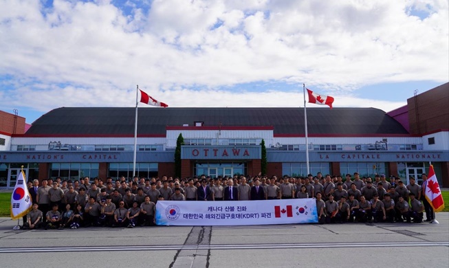PM Kanada Temui Tim Penanggulangan Bencana Korea untuk Ucapkan Terima Kasih