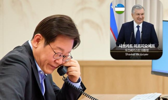 Presiden Lee Telepon Pemimpin Jerman dan Uzbekistan untuk Perluas Kerja Sama