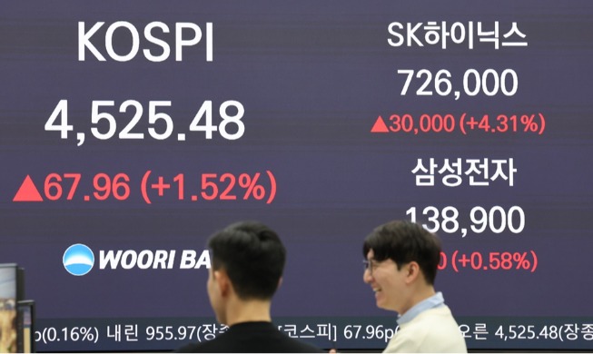 KOSPI Cetak Rekor Tertinggi Baru, Tembus Level 4.500