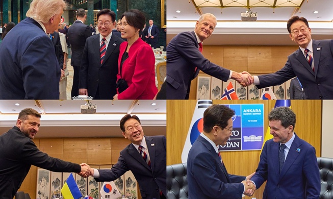 Presiden Lee Bertemu Pemimpin AS, Norwegia, Ukraina, dan Rumania untuk Pererat Kerja ...