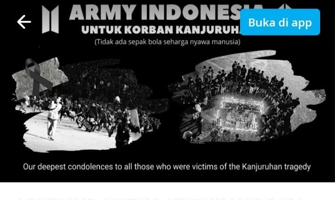 Tuntas Galang Dana, ARMY Indonesia Juga Sediakan Bantuan Hukum dan Pendampingan Psikologis untuk Korban Tragedi Kanjuruhan