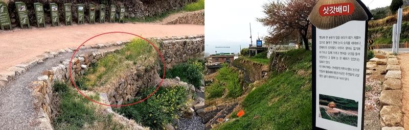 Pengunjung bisa melihat kerja keras penduduk Namhae dalam memperluas lahan pertanian melalui petak sawah yang hanya sekecil ini. (Lee Jun Young)