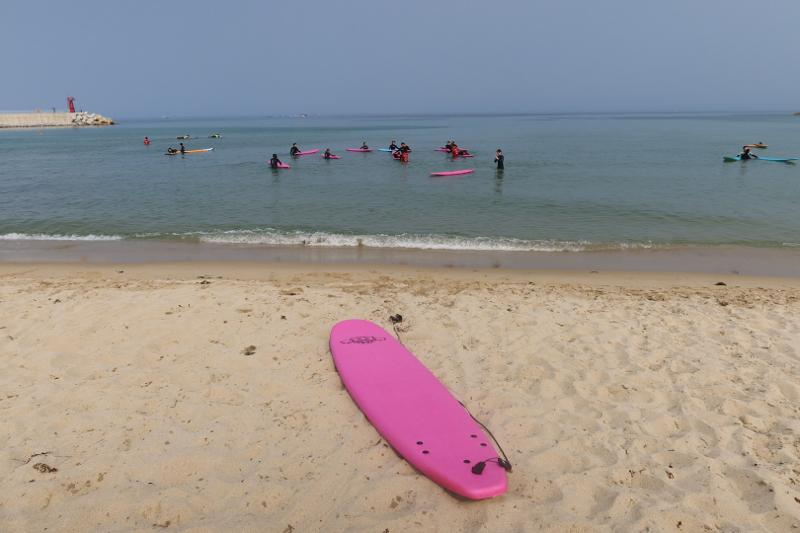  Jenis papan selancar pun berbeda-beda tergantung panjang dan bentuknya. Beberapa di antaranya adalah short, long, fun, fish, dan gun. Jenis papan selancar ditentukan dari kemampuan, bentuk badan, dan tujuan dari orang yang menaikinya. Bagi pemula, longboard adalah papan yang paling cocok karena stabil dan memiliki daya apung yang baik. (Anais Faure) 