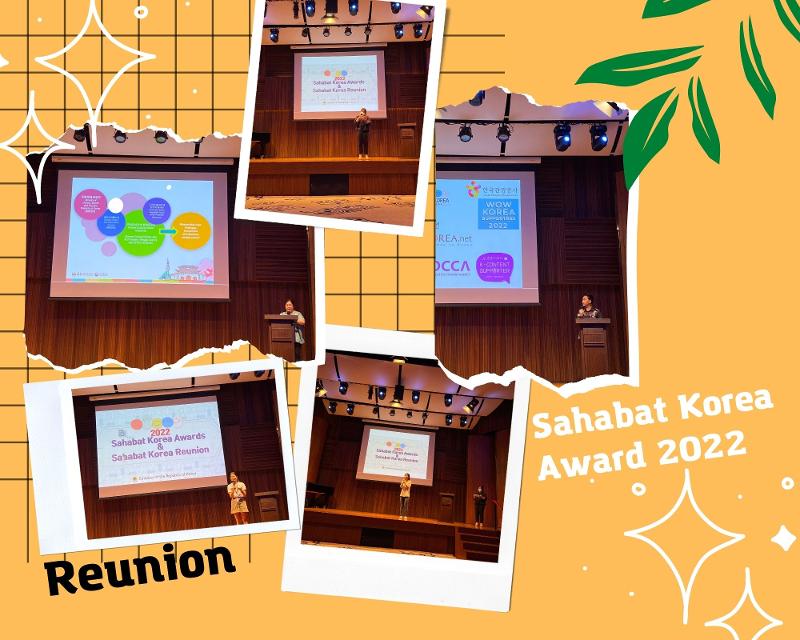 Kemeriahan Acara Sahabat Korea Award 2022 & Sahabat Korea Reunion dalam kolase foto. 