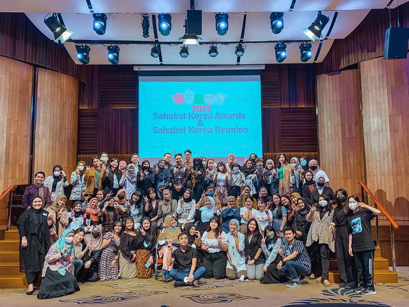 ahabat Korea angkatan 2019 hingga 2022 berkumpul menjadi satu dalam acara Sahabat Korea Award and Reunion