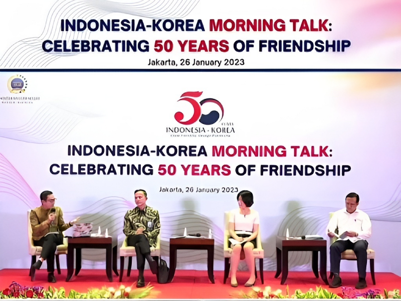 Tangkapan Layar dari Diskusi Sesi Pertama Indonesia-Korea Morning Talk (Kementerian Luar Negeri RI)