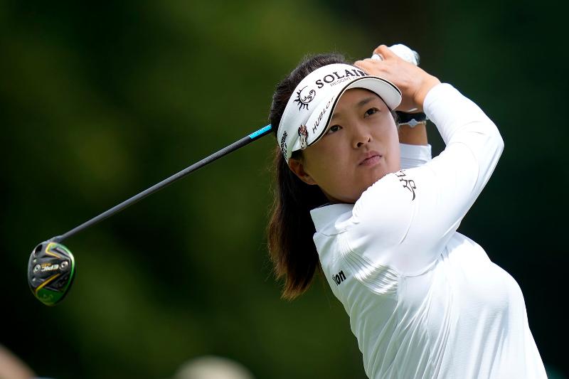 Jin Young Ko melakukan tee shot di lubang ke-7 selama putaran final Kejuaraan PGA Wanita KPMG dari LPGA Tour yang diadakan di Balters Roll GC di Springfield, New Jersey, pada tanggal 25 Juni (waktu setempat). (Yonhap News)