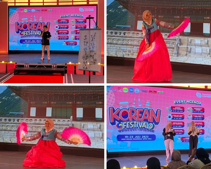 Rangkaian acara pembukaan Korean Festival di Palembang