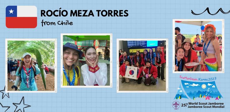 Foto-foto Rocio selama mengikuti Jambore Pramuka Dunia di Korea. (Rocio Meza Torres)