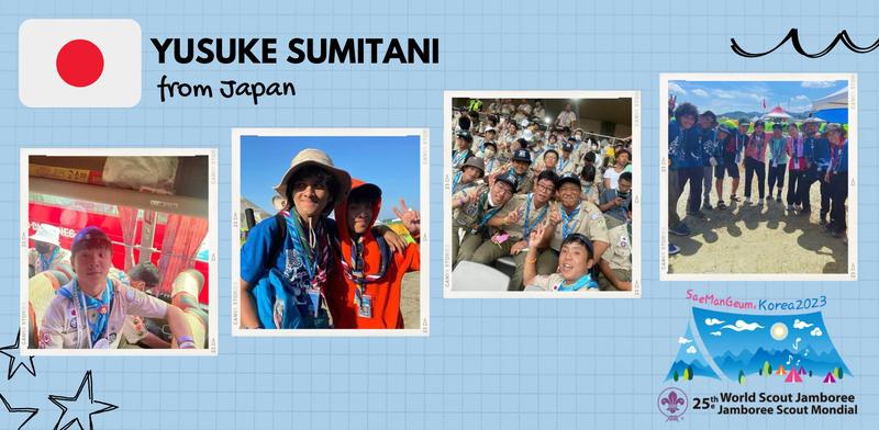 Momen Yusuke di Jambore Pramuka Dunia di Korea. (Yusuke Sumitani) 