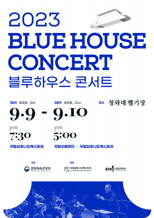 Poster 2023 Blue House Concert. (Kementerian Kebudayaan, Olahraga, dan Pariwisata)