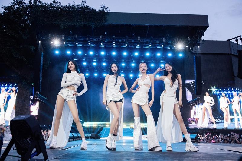 BLACKPINK menampilkan pertunjukan sebagai penampil utama pada British Summer Time Hyde Park Festival yang diselenggarakan pada bulan Juli lalu di London, Inggris. (Facebook resmi BLACKPINK)