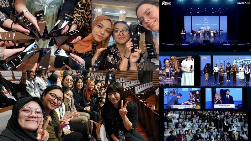 Beberapa momen pada acara K-Wave Festival di Teater Nasional Korea, Seoul (Laura, Maulia, Alina, Tangkapan layar Youtube Korea.net)