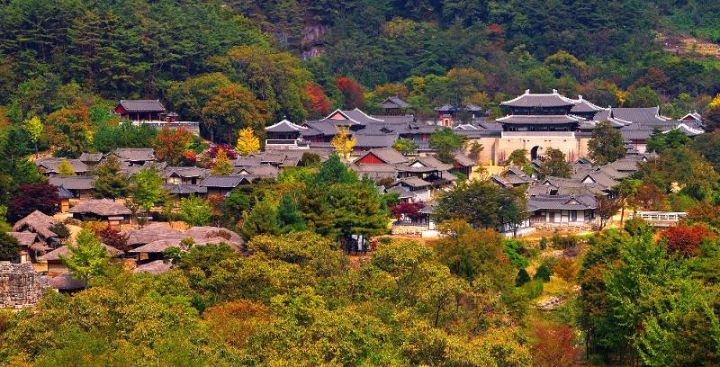 Panorama set studio terbuka Mungyeongsaejae yang terletak di Taman Provinsi Mungyeongsaejae, Kota Mungyeong, Provinsi Gyeongsangbuk. (Pemerintah Kota Mungyeong) 