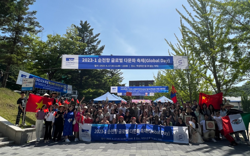 Suasana Acara Global Day di Soonchunhyang University, Korea.