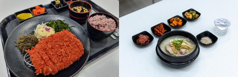 Untuk merayakan libur hari raya Seollal (Tahun Baru Lunar), Korea.net memperkenalkan berbagai makanan 'mewah' di area peristirahatan yang direkomendasikan oleh Korea Expressway Corporation. Dongaseu (daging babi goreng tepung, kiri) dijual di Area Peristirahatan Anseong di Jalan Tol Gyeongbu (menuju Busan) dan samgyetang (sup ayam ginseng) yang menggunakan 20 jenis bahan obat-obatan alami dijual di Area Peristirahatan Geumsan Insam di Jalan Tol Tongyeong-Daejeon (menuju Daejeon). 