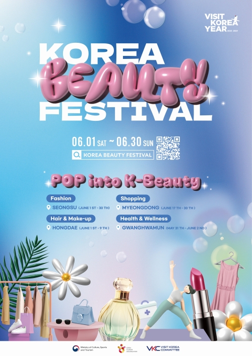 Poster resmi Korea Beauty Festival. (Kementerian Kebudayaan, Olahraga, dan Pariwisata) 