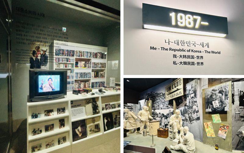 Museum Nasional Sejarah Kontemporer Korea memungkinkan pengunjung internasional untuk mempelajari dan menghargai pencapaian luar biasa dari Republik Korea. (Hanum Nur Aprilia) 